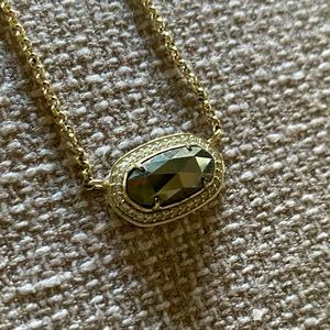 Kendra Scott Pyrite and Gold Elisa necklace